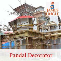 Pandal Decorator Mr. Sumit Mistry in Madhyamgram Bazar